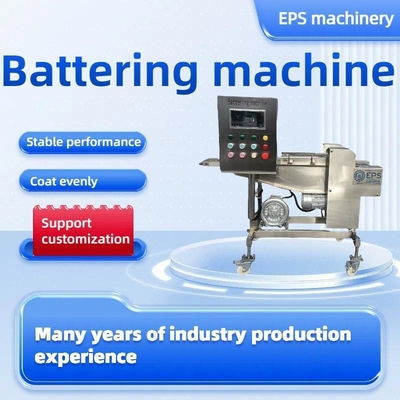 Θερμική επεξεργασία Προσαρμοσμένο Meatball Starch Onion Rings Batter Coating Machine