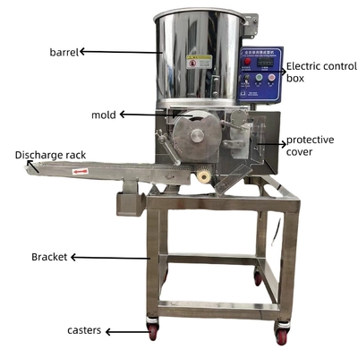 380V αυτόματο Burger Patty Maker Sausage Press Machine για τάση 380V Απαιτείται