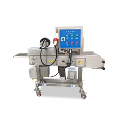 Προσαρμοσμένο Voltage Breading Coating Machine για ταχύτατο φαγητό Chicken Nuggets Burger Patty