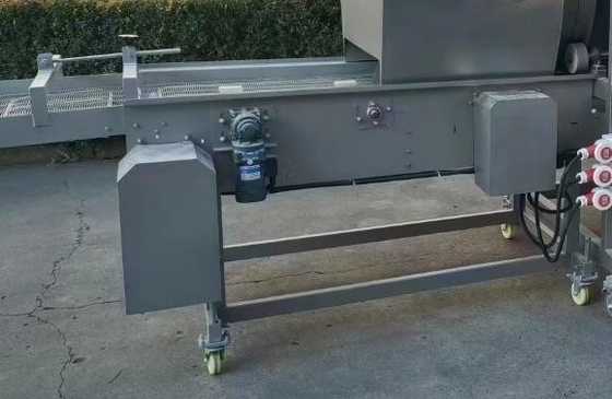 Προσαρμοσμένο Voltage Breading Coating Machine για ταχύτατο φαγητό Chicken Nuggets Burger Patty